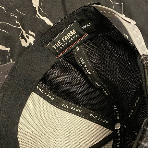 Goorin Bros 🦈 Hammer Shark Noir Capsule The Farm Trucker Cap Hat - Picture 4 of 10